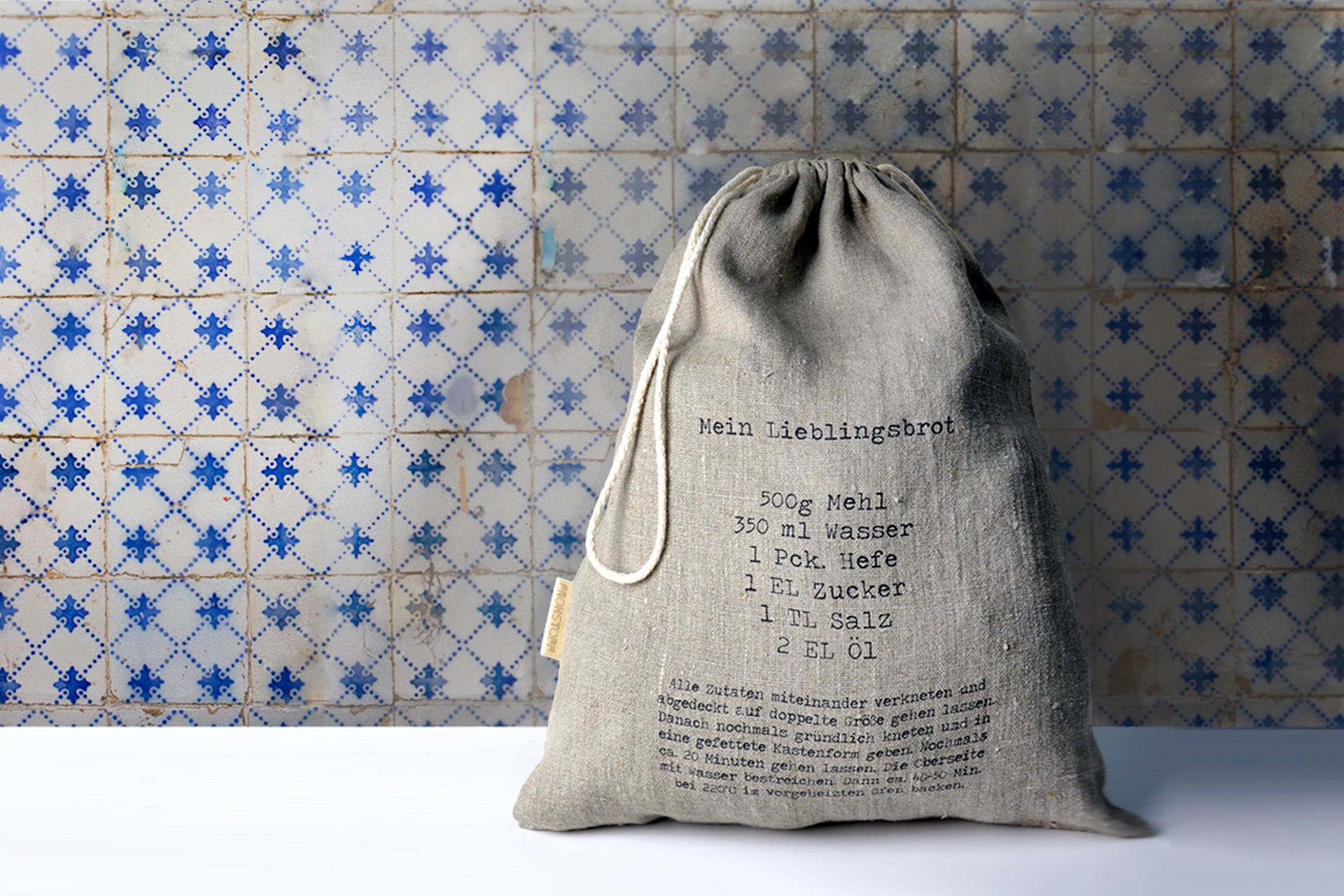 Brotbeutel »Rezept« von Frohstoff