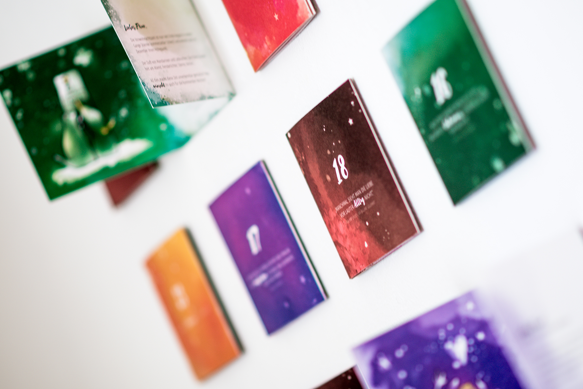 Der Adventskalender von Paarzeit findet überall seinen Platz