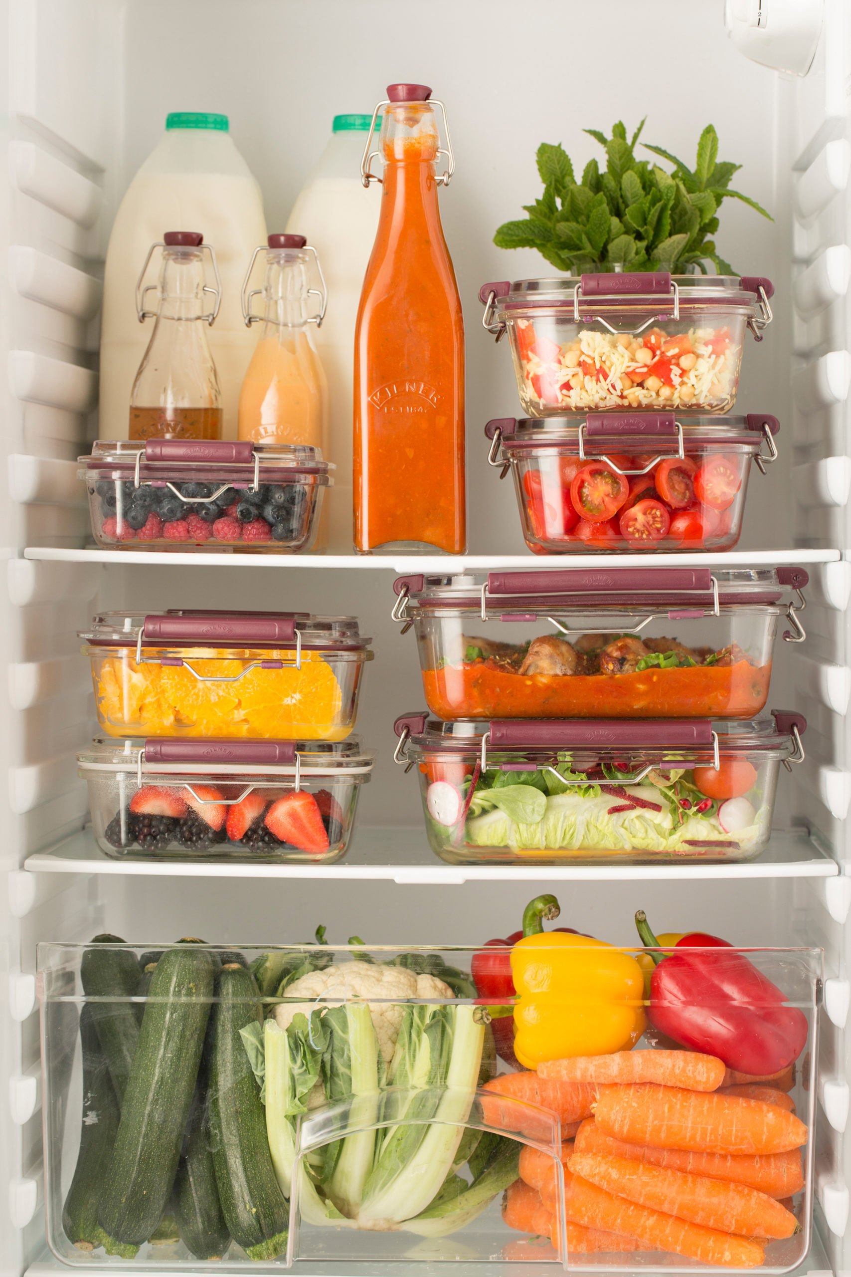 Die Frischhaltedosen mit Bügelverschluss sorgen für mehr Ordnung und Frische in deinem Kühlschrank