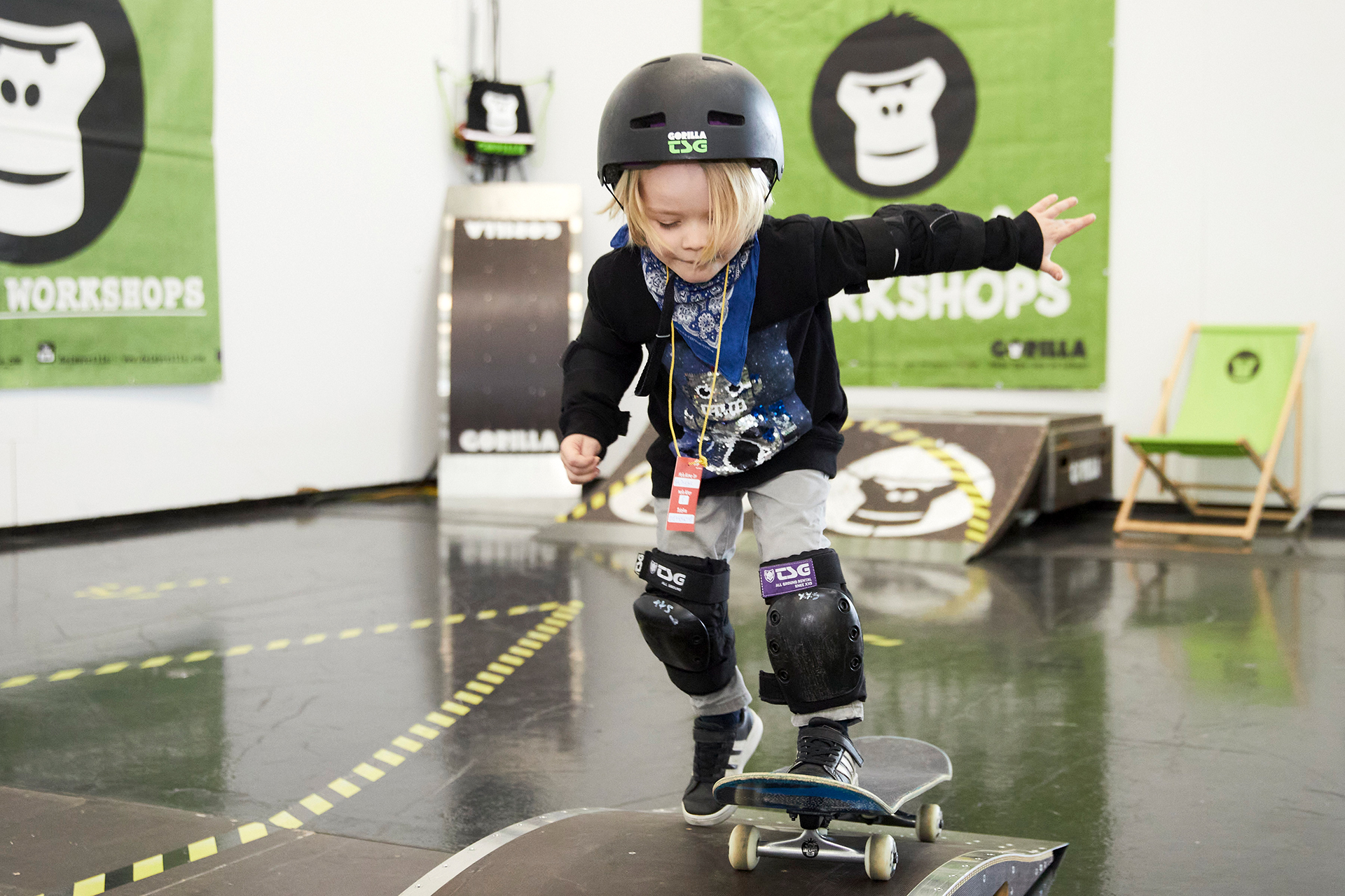 Die Kleinsten hatten viel Spaß auf dem Kids Gorilla Playground