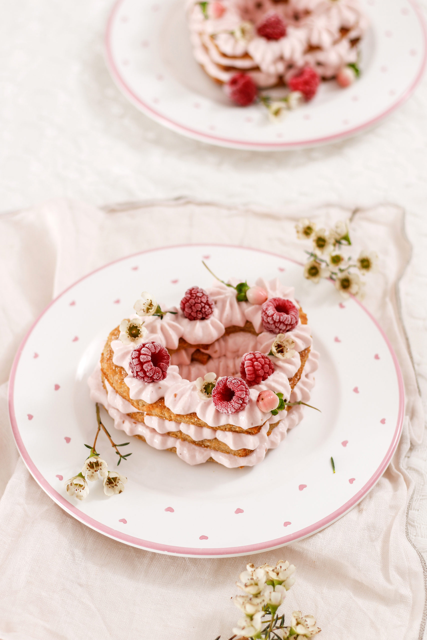 Auch zum Muttertag eine schöne Idee: Mille Feuille mit Himbeercreme