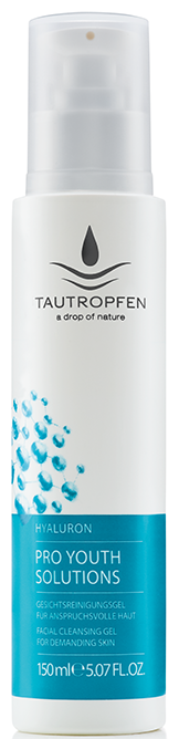 Tautropfen Hyaluron Pro Youth Solutions Gesichtsreinigungsgel