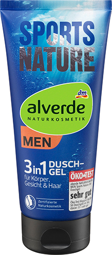 alverde NATURKOSMETIK MEN Sports Nature 3in1 Duschgel