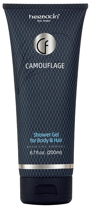 Herbacin for men Camouflage Shower Gel for Body & Hair