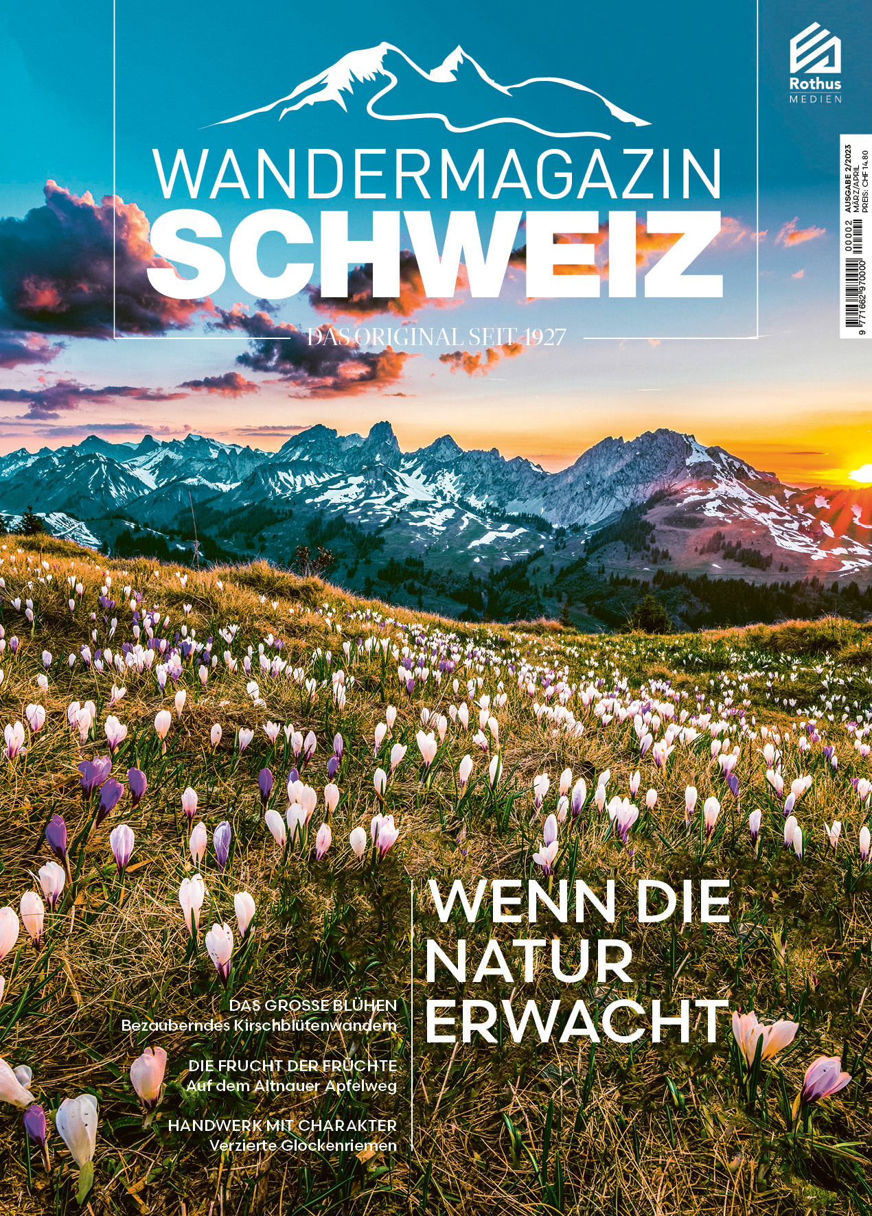 Cover Wandermagazin SCHWEIZ: Wenn die Natur erwacht